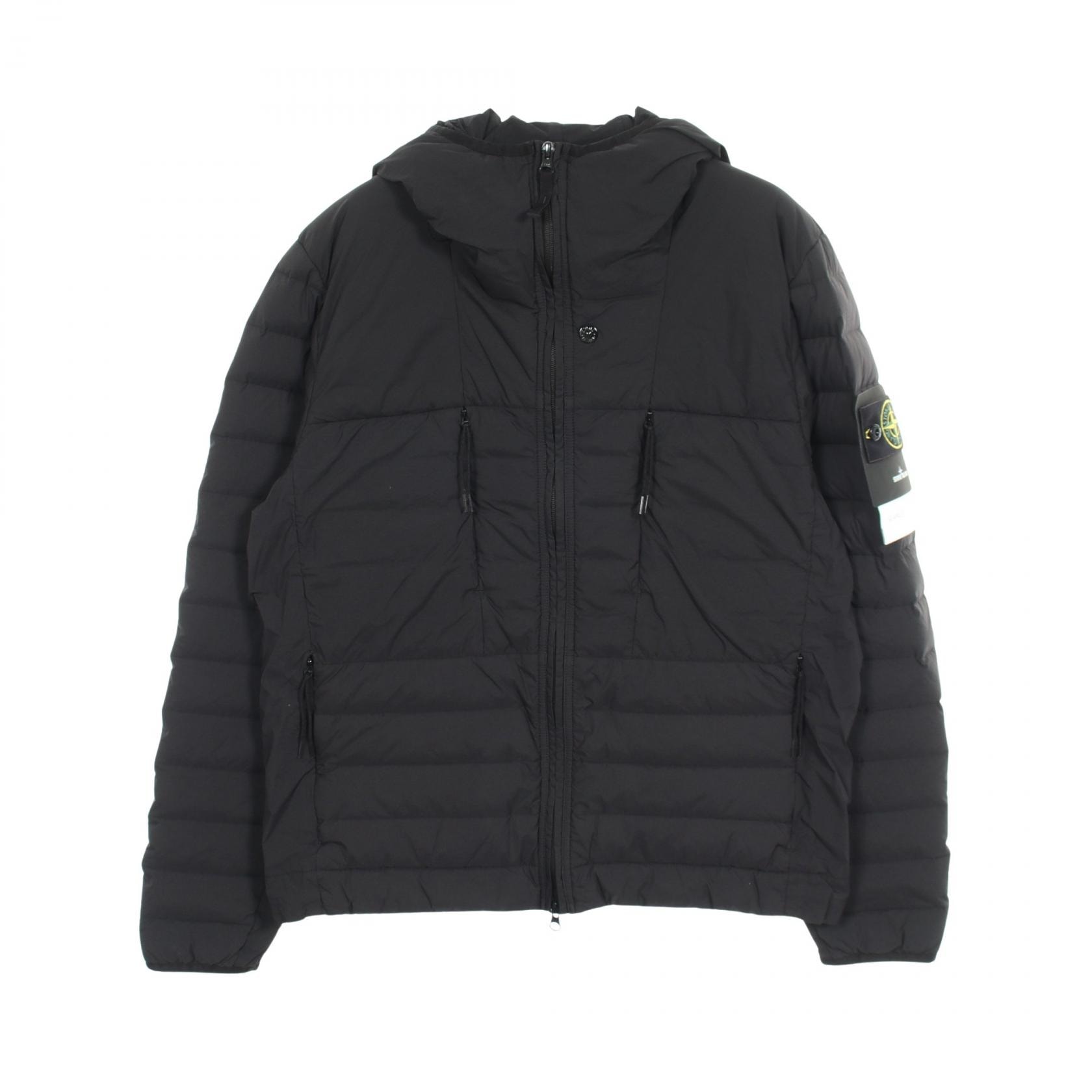 ストーンアイランド STONE ISLAND SEAMLESS TUNNEL NYLON DOWN フード付き ダウンジャケット 衣料品 アウター ナイロン メンズ ブラック系 L2S154100107V0029M 【新品】