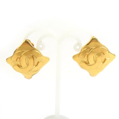 シャネル CHANEL イヤリング ココマーク メタル ゴールド レディース【中古】 e61520k