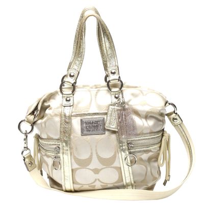 コーチ COACH ポピー サテン スポットライト 13843 シグネチャー トートバッグ