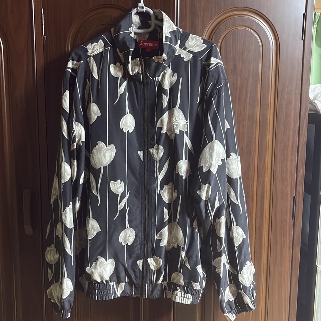 Supreme Floral Silk Track Jacket "Black"