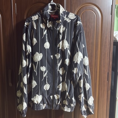 Supreme Floral Silk Track Jacket "Black"
