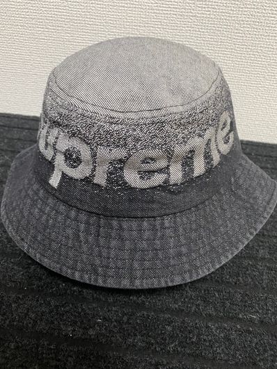 Supreme Fade Jacquard Denim Crusher "Black"