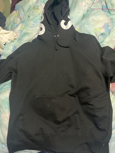 Supreme Contrast Hooded Sweatshirt "Black"