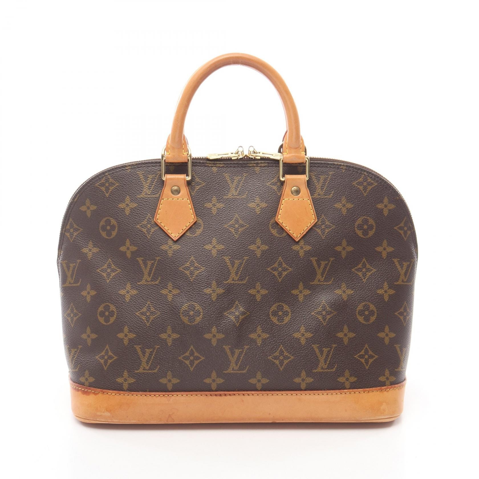 ルイ・ヴィトン LOUIS VUITTON アルマPM モノグラム ハンドバッグ バッグ PVCコーティングキャンバス レザー レディース ブラウン系 M51130 【中古】