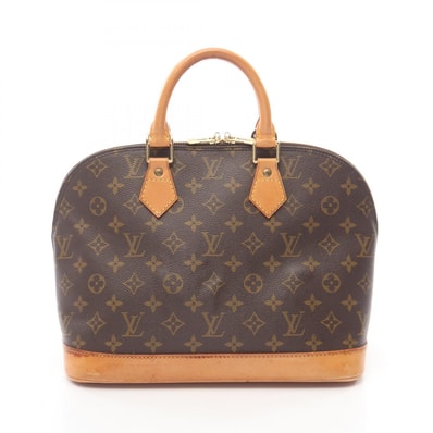 ルイ・ヴィトン LOUIS VUITTON アルマPM モノグラム ハンドバッグ バッグ PVCコーティングキャンバス レザー レディース ブラウン系 M51130 【中古】