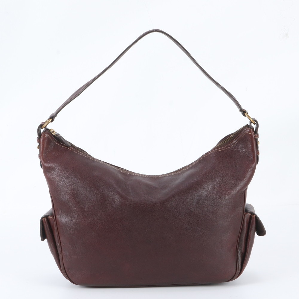 ■美品 ラルフローレン ホーボーショルダーバッグ レザー