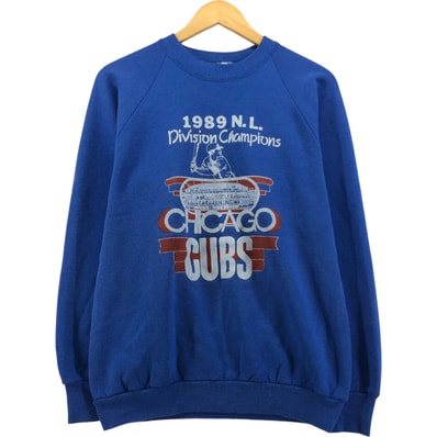 古着 80年代 フルーツオブザルーム MLB CHICAGO CUBS シカゴカブス スウェットシャツ トレーナー USA製 メンズL相当 ヴィンテージ/eaa577263