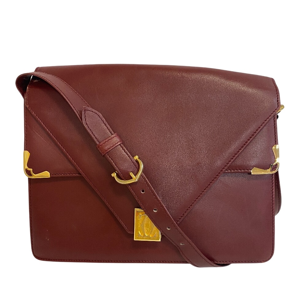 やや傷や汚れあり】カルティエ CARTIER ショルダーバッグ マストライン