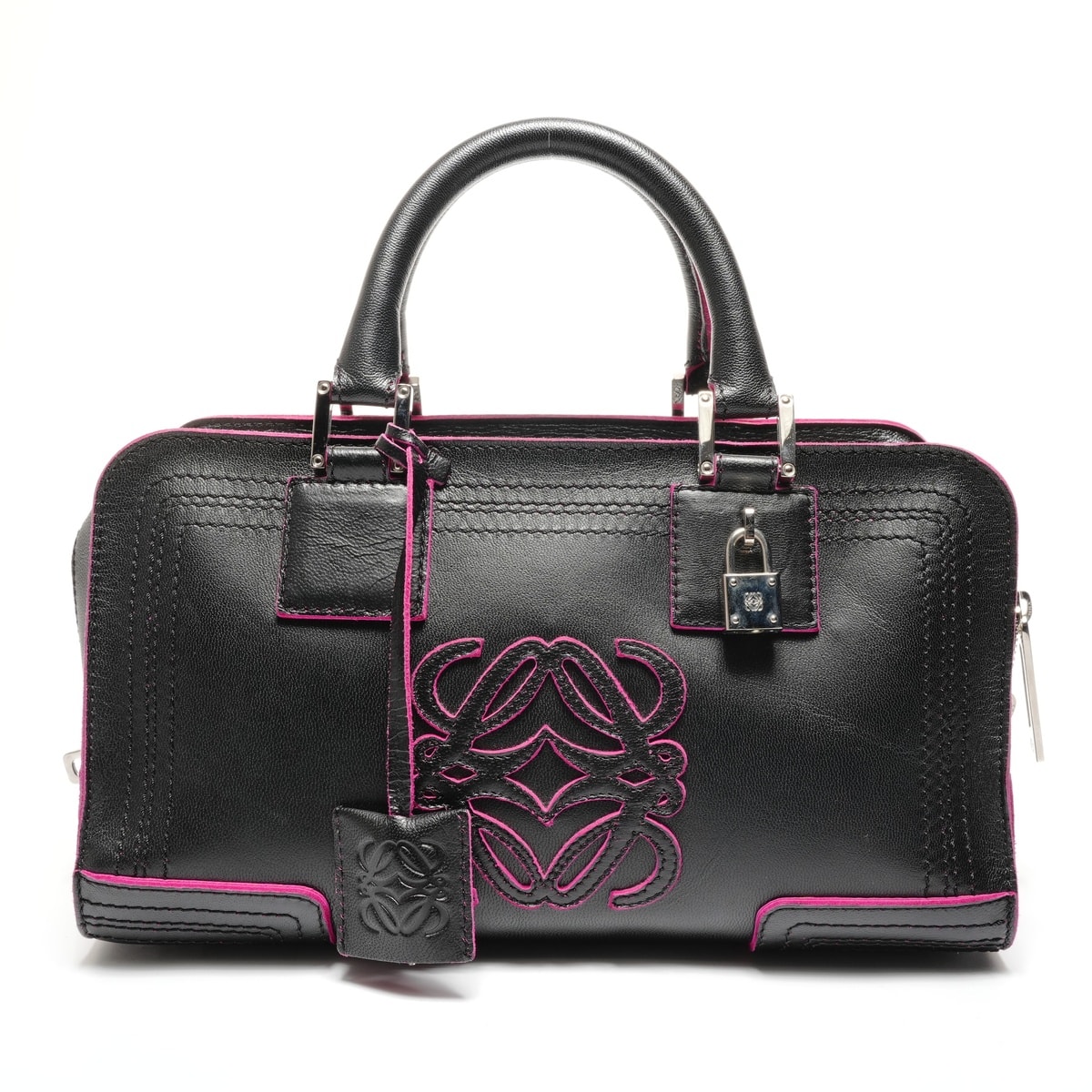 ロエベ LOEWE アマソナ28 アナグラム ハンドバッグ【中古】