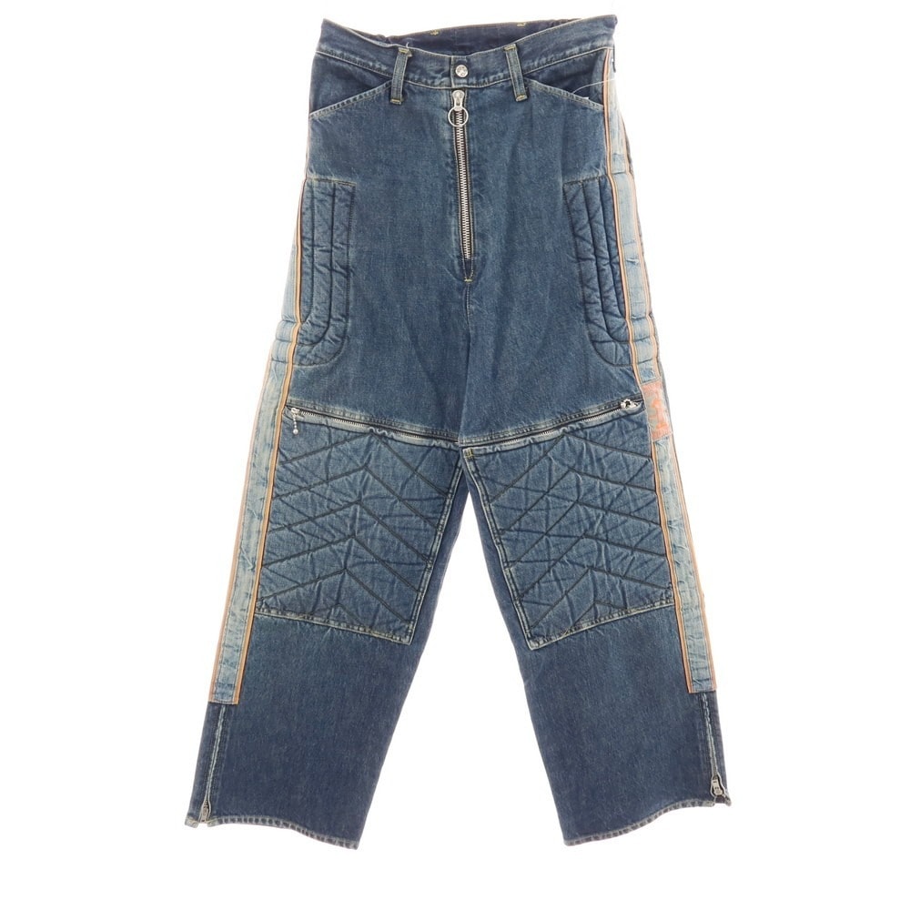 【中古】キャピタル KAPITAL KOUNTRY モトクロスパンツ デニムパンツ ジーンズ ブルー【サイズ2】【メンズ】