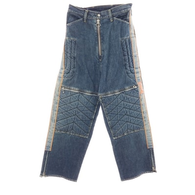 【中古】キャピタル KAPITAL KOUNTRY モトクロスパンツ デニムパンツ ジーンズ ブルー【サイズ2】【メンズ】