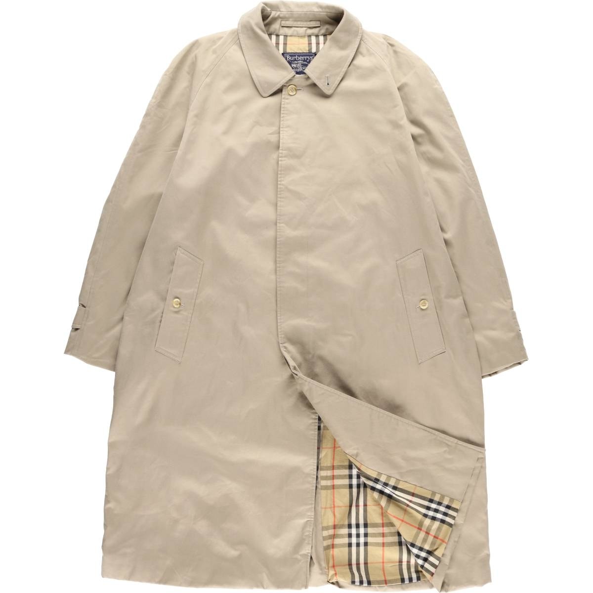 古着 バーバリー Burberry's ステンカラーコート バルマカーンコート 英国製 メンズXL相当/evb032821