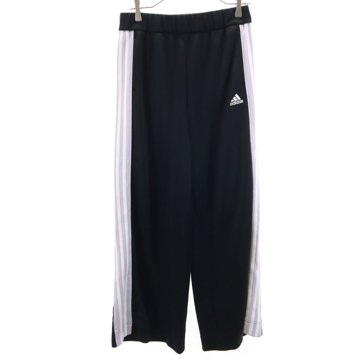 adidas アディダス ワイド トラックパンツ L ブラック ジャージ