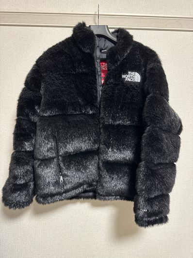 Supreme x The North Face Faux Fur Nuptse Jacket "Black"