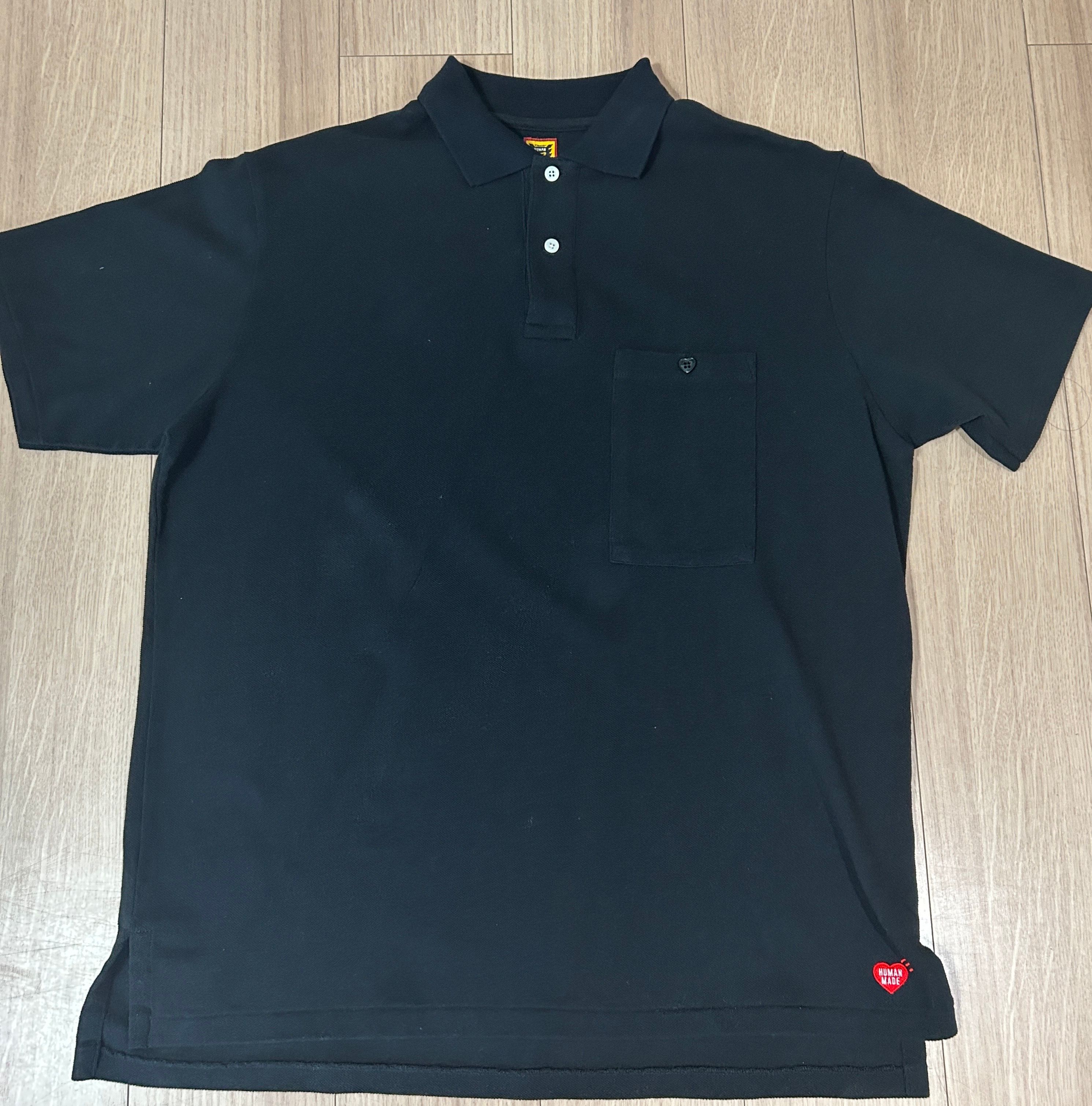 HUMAN MADE Big Polo Shirt "Black"