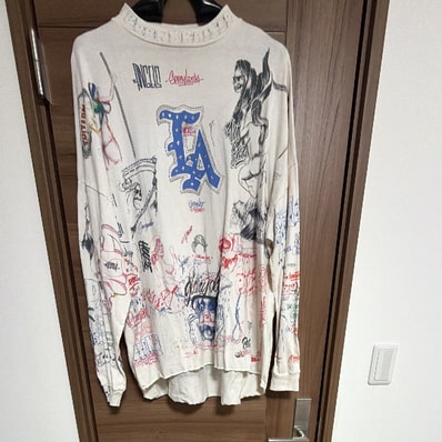 Saint Mxxxxxx x Born x Raised 24SS LA Sweat "White"