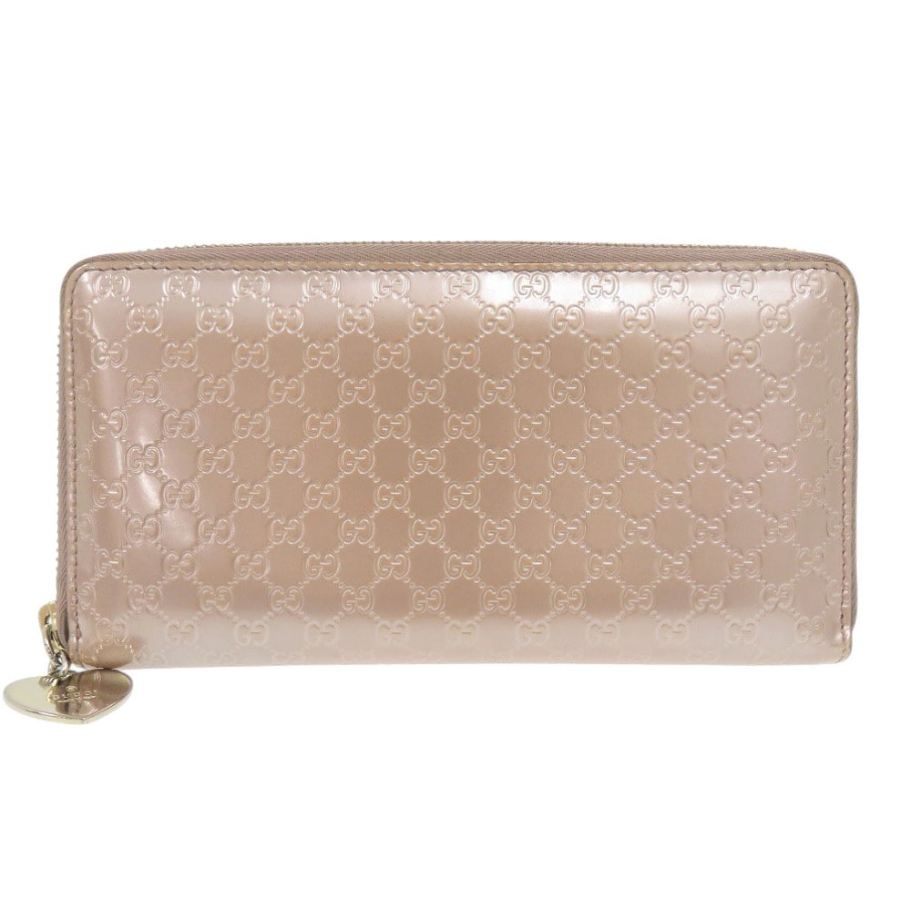 グッチ 308260 マイクログッチシマ エナメル ピンク