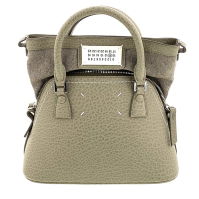 Maison Margiela メゾン マルジェラ 5AC マイクロ 2WAY チェーンショルダーバッグ ハンドバッグ S56WG0081 レザー グレージュ レディース【中古】