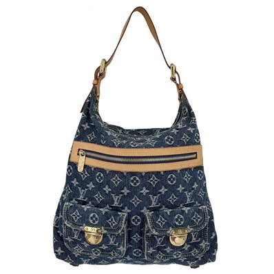 LOUIS VUITTON ルイヴィトン ハンドバッグ バギーGM ワンハンドバッグ 肩掛け M95048 モノグラムデニム ブルー 青 ゴールド金具 レディース【中古品】