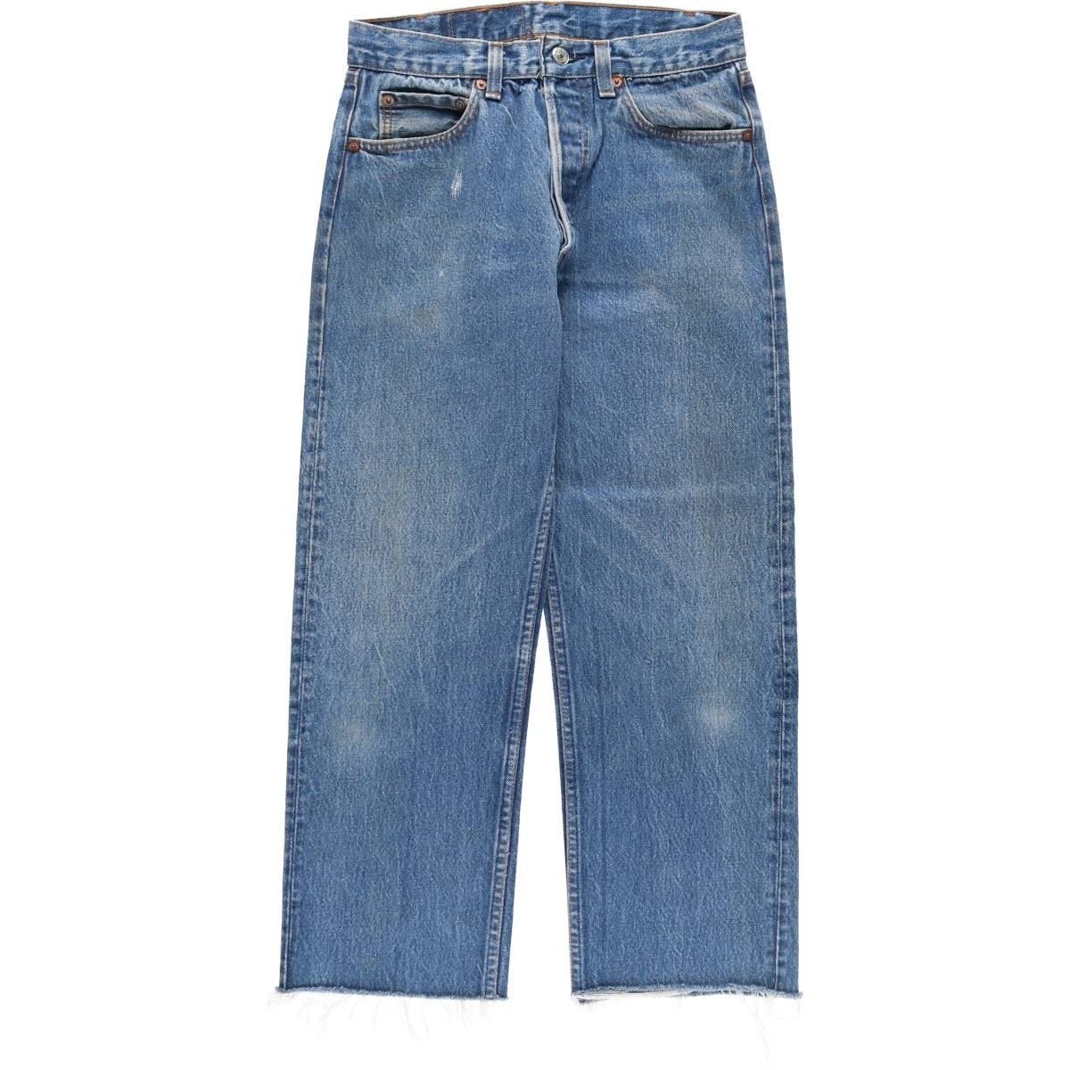 古着 80年代 リーバイス Levi's リーバイス501 カットオフ ストレートデニムパンツ USA製 レディースL(w27)相当 ヴィンテージ/eaa384582