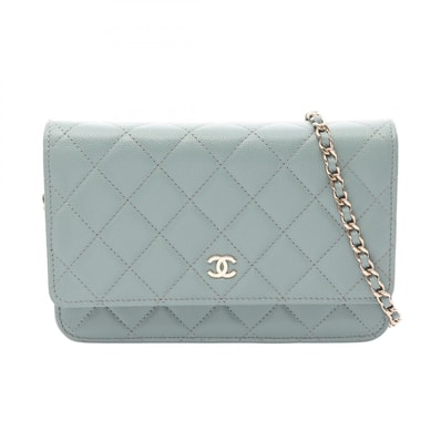 シャネル CHANEL マトラッセ ショルダーバッグ バッグ キャビアスキン(グレインドカーフ) レディース グリーン系 【中古】