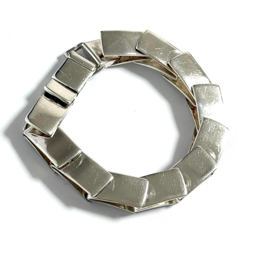 【ヴィンテージ】グッチ レディース フィッシュ プレート ブレスレット シルバー