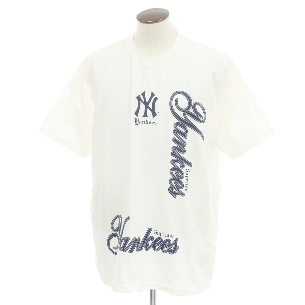 【中古】シュプリーム Supreme × MLB 2025年秋冬 Teams Tee コットン 半袖Tシャツ ホワイト【サイズXL】【メンズ】