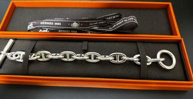 Hermes Chaine D'ancre TGM Bracelet "Silver"