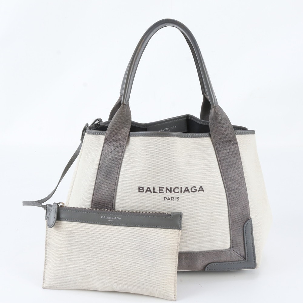 ■美品 バレンシアガ ネイビー カバス ポーチ 付 339933