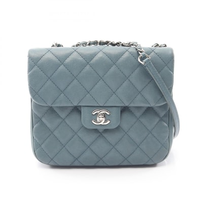 シャネル CHANEL マトラッセ ショルダーバッグ バッグ キャビアスキン(グレインドカーフ) レディース ブルー系 【中古】