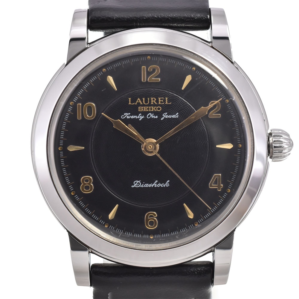 値下 セイコー SEIKO 4S24-0060 ローレル 裏スケ 手巻き メンズ 良品 R#143832