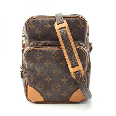 ルイ・ヴィトン LOUIS VUITTON アマゾン ショルダーバッグ バッグ PVCコーティングキャンバス レザー モノグラム レディース ブラウン系 M45236 【中古】