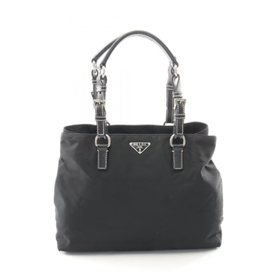 プラダ PRADA トートバッグ バッグ ナイロン サフィアーノレザー レディース ブラック系 BR2199 【中古】