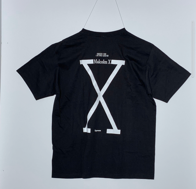 Supreme x 40 Acres Malcolm X Tee "Black"