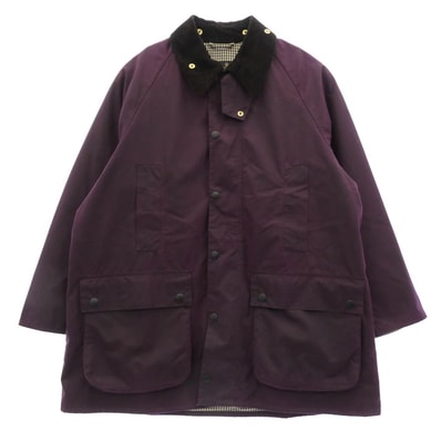 Barbour バブアー ジャケット 23AW MWX2308PU71 BEAUTY&YOUTH ビューティーアンドユース別注 BEAUFORT OS WAX ビューフォート オイルド ワックス コート ジャケット パープル系 42【中古】