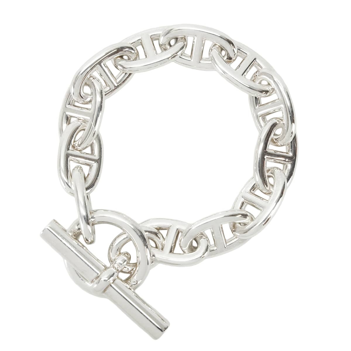 Hermes Chaine D'ancre TGM Bracelet "Silver"