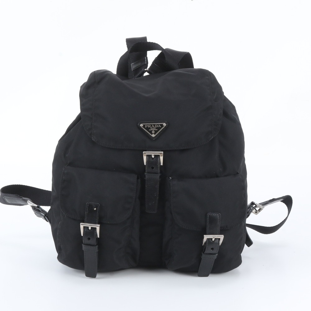 ■極美品 プラダ テスート ナイロントライアングルロゴリュックサック