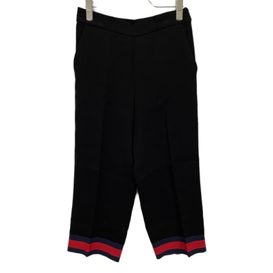 グッチ ブラック ワイド テーパードパンツ 40