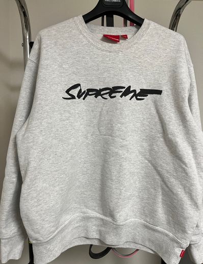 Supreme Futura Logo Crewneck "Grey"