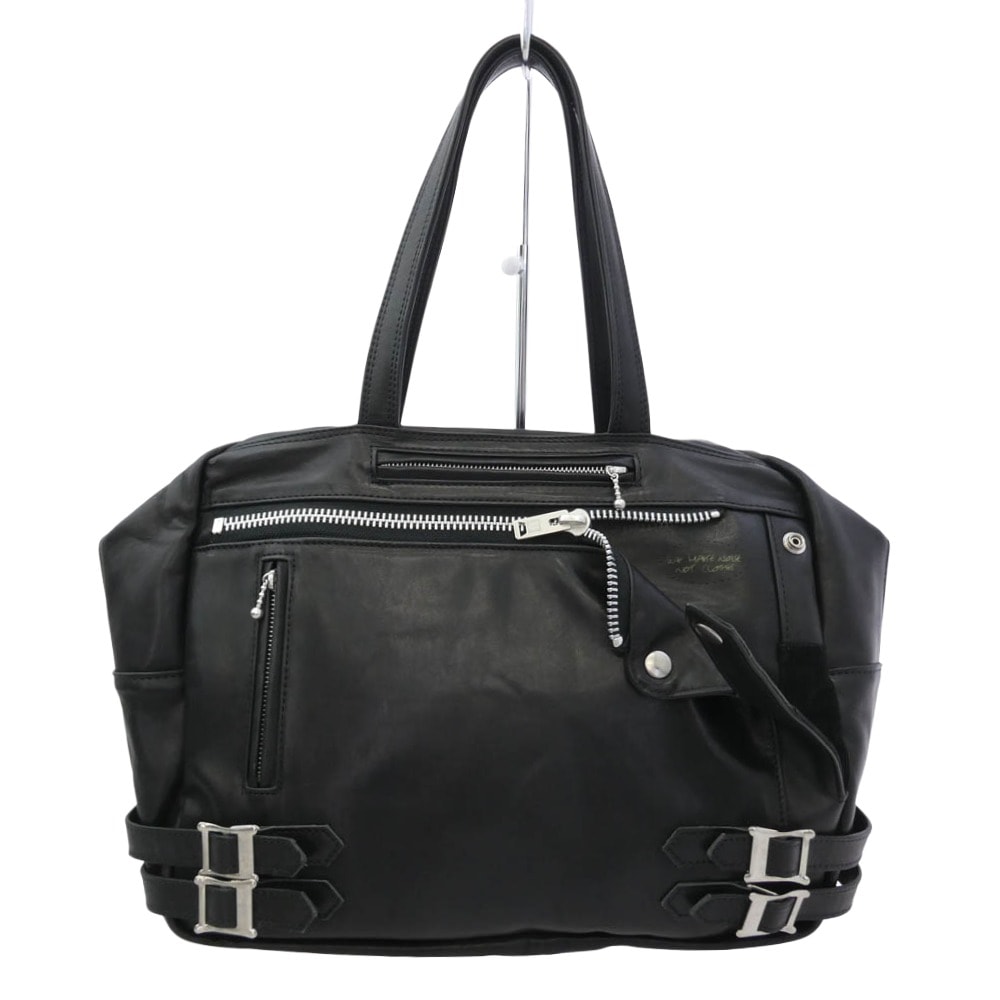 UNDERCOVER アンダーカバー バッグ LEATHER RIDERS BAG レザーライダース ハンド バッグ ブラック系【中古】