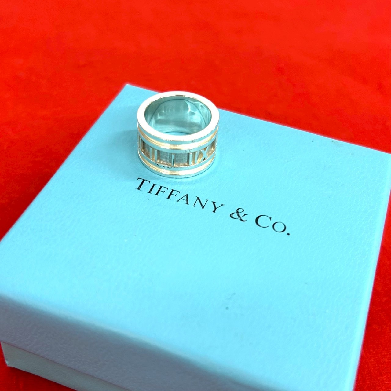 TIFFANY&Co. ティファニー ワイド アトラス リング シルバー925 リング・指輪 9号 シルバー
 96960