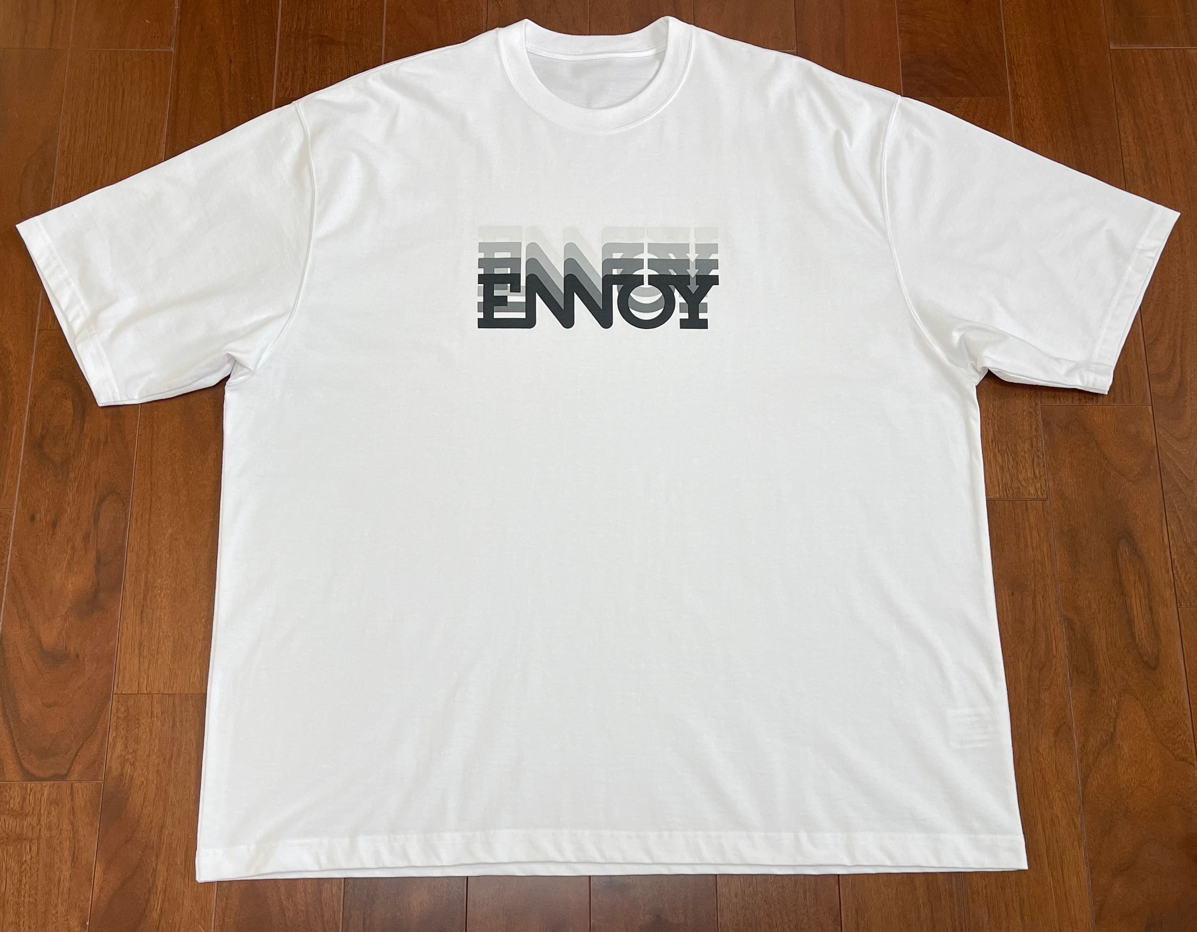 ENNOY Electric Logo Gradation ss Tee "White"