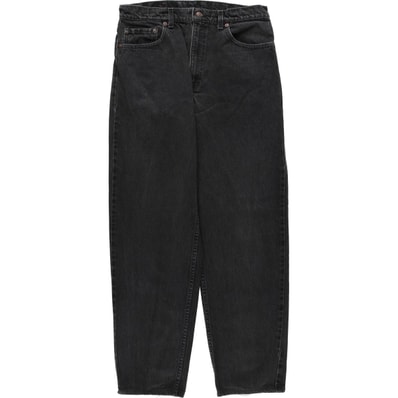 古着 90年代 リーバイス Levi's 550 ブラックデニム テーパードデニムパンツ USA製 メンズw33相当 ヴィンテージ/eaa663416