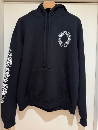 Chrome Hearts Horse Shoe Floral Pullover Hoodie "Black"