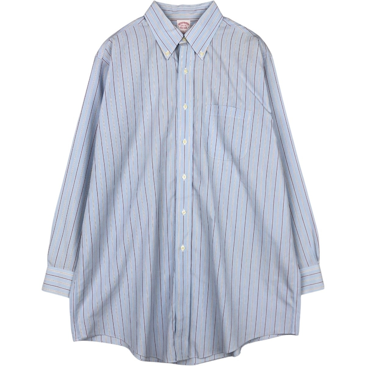 古着 ブルックスブラザーズ Brooks Brothers Est.1818 長袖 ボタンダウンストライプシャツ メンズXL相当/eaa676454