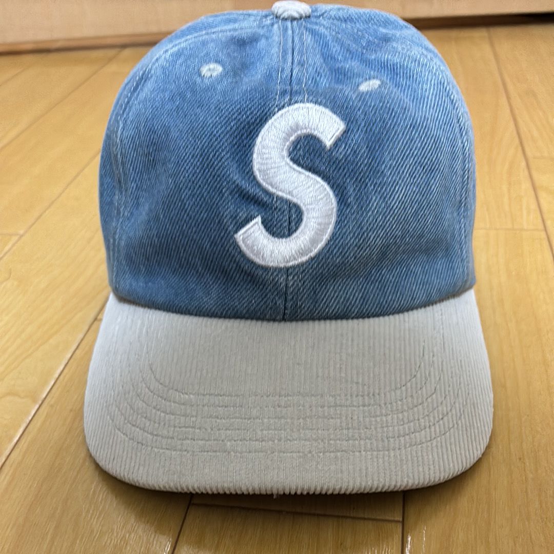 Supreme 2-Tone S Logo 6-Panel "Washed Denim"