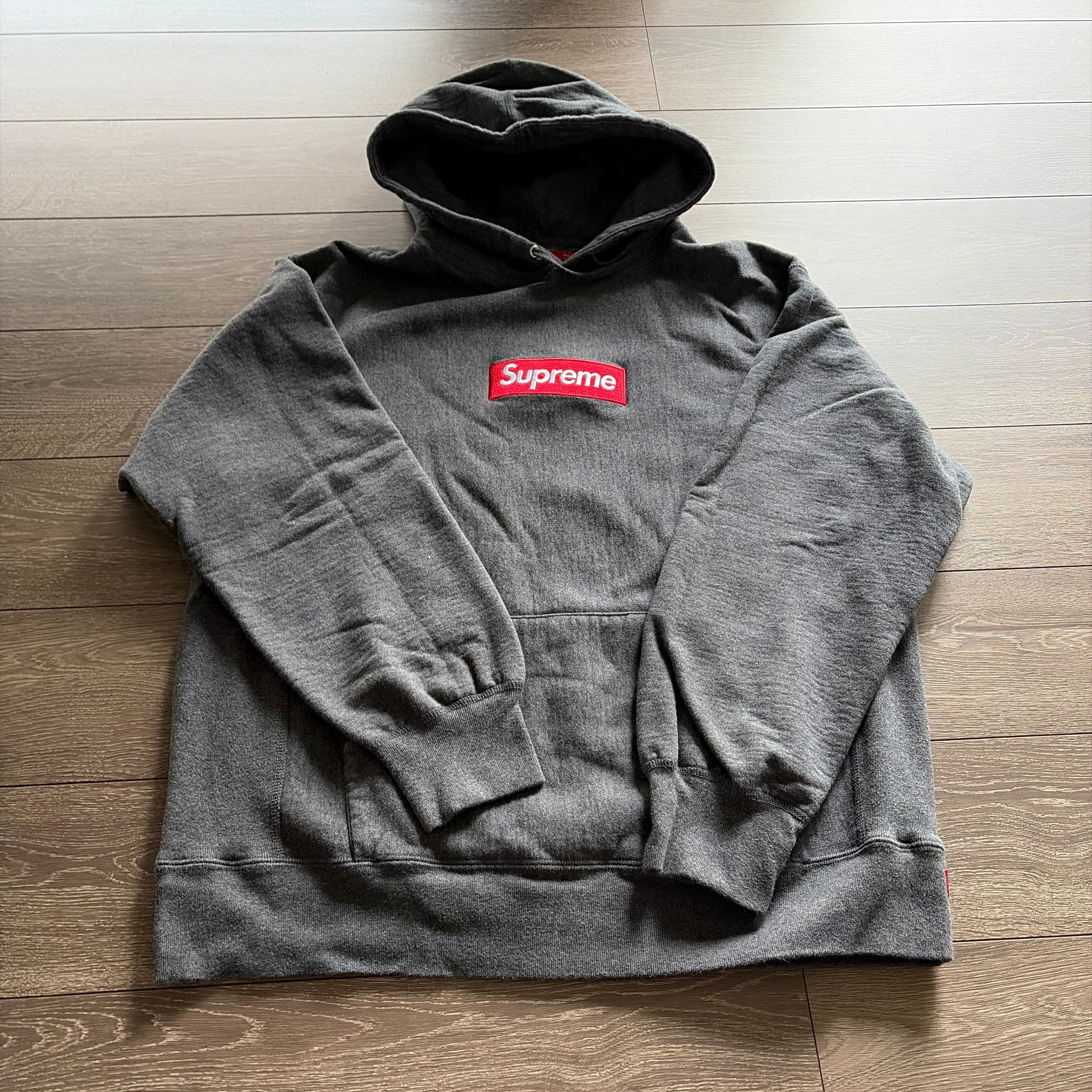 Supreme Box Logo Hooded Sweatshirt "Charcoal" (21FW)
