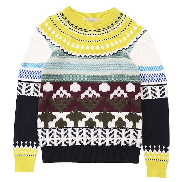 【美品】 バーバリー クレイジーパターン カシミヤブレンド セーター メンズ マルチカラー S BURBERRY