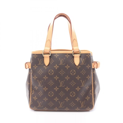 ルイ・ヴィトン LOUIS VUITTON バティニョール ハンドバッグ バッグ PVCコーティングキャンバス レザー モノグラム レディース ブラウン系 M51156 【中古】