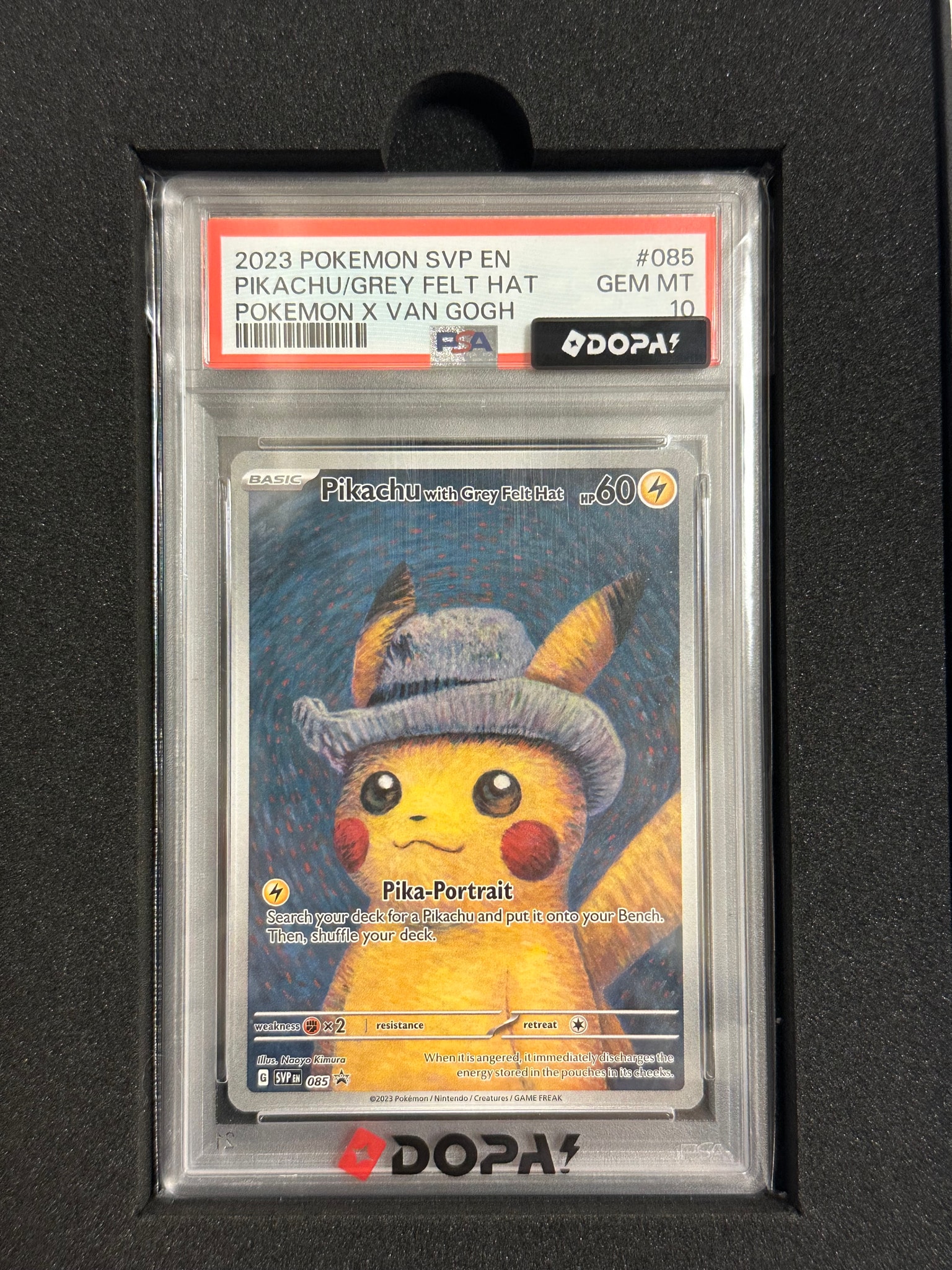PSA9】ピカチュウ : プロモ [SVP EN 085](「ゴッホ展」 プロモーション